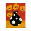 Lovable decorative abstract vase flower painting