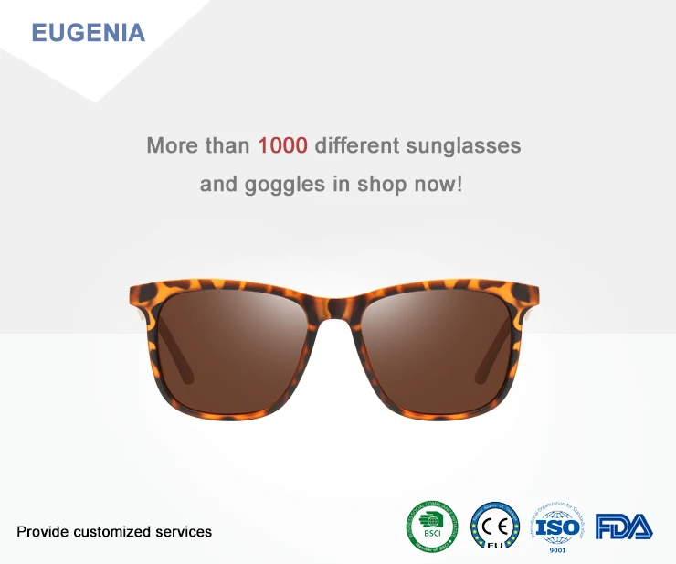 EUGENIA Fashion men custom sunglasses 2020 sun glasses women stylish