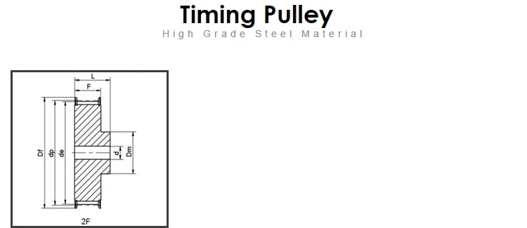 high quality timing belt pulley