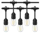 20% オフ 15 メートル/48FT LED S14 電球屋外ストリングライト IP65 E27/E26 ソケット休日庭