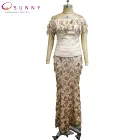 2019 Long sexy tight skirt for women ladies skirts and blouses with sequined design