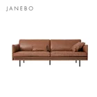 European home furniture modern style 3P leather sectional sofa