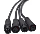 M12 M8 Electrical Wire Connector IP67 Male Waterproof 2 4 Pin M12 LED Power Cable