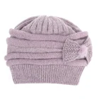 2019 New Design Winter High Quality Rabbit Fur Blend Soft Fuzzy Knitted Hat Keep Warm Thickened Caps Beanie Hat for Women