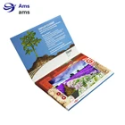 new product launch custom printing tft screen video catalog with pocket