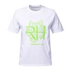 Logo Embroidery Mens White T-shirt 100% Cotton Custom Short Sleeve T Shirt Embroidered Tshirt for Sale