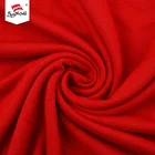 Chinese supplier custom logo elegant plain dyed fleece knit french terry fabric