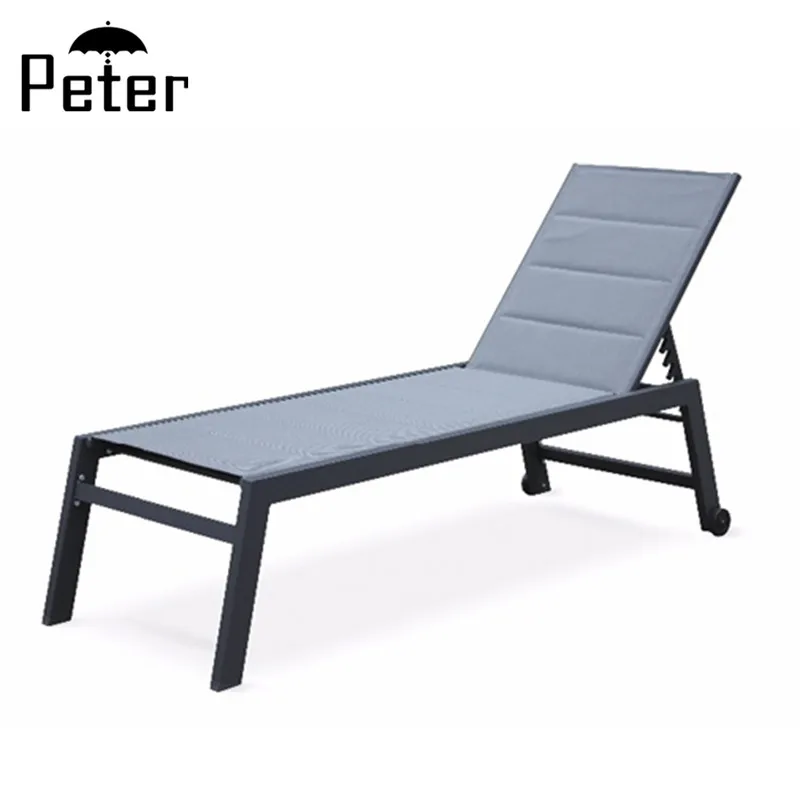 KD Swimming Pool Chair Sun Lounger Aluminum Beach Lounger