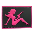 Ship in 2 Days New Fashion Heavy Duty Stitching New 3D Military Army Tactical Lady Girl Airsoft Gun PVC Rubber Patch