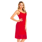 Nightdress Xunli Oem Summer Sleeveless Sling Solid Color Lace Was Thin Sexy Nightdress Comfortable Home Clothing