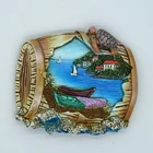 Wholesale souvenir polyresin custom tourism souvenir fridge magnets