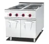 Commercial free-standing electric range with 4-hot plate&cabinet