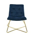 Modern Classic Luxury Lounge Furniture Living Room Metal Base Lounge Chair