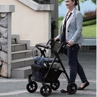 Lightweight And Rollator Evolution Trillium Lightweight Medical Walker Rollator With Seat And Brakes