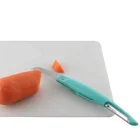 Stainless Steel Plastic Handle Blade Kitchen Gadgets Plastic Handle Stainless Steel Blade 2 In 1 Knife And Peeler