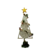 Factory price fashion indoor metal white christmas tree decoration top star