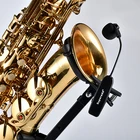Professional Manufacturer Wireless Musical Instrument Microphone Silicone Lavalier Microphone For Saxophones Trumpets