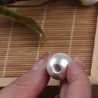 Pearl White Pearls Freshwater AAA Grade Big Size Drilled Round Mother Of The Pearl White Shell Beads