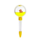 Fashion Aqua Customized Acrylic PMMA Promotion Gifts Flotage Liquid Water Oil Ballpoint Pen with Duck Floater Floating