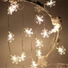 Outdoor LED house pure white snowflake drip fairy lights for festive exterior building decoration