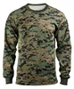 Wholesale Camo long sleeve t shirts mens t shirt camouflage tee custom 60 cotton 40 poly tees