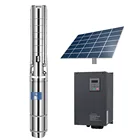 15kw AC/DC 110m Max. head big flow sumergible water pumps solar pump system for irrigation