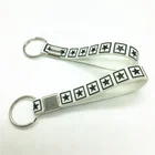 Custom Silicone Wristband Key Ring Key Chain Bracelet Rubber Wrist Band Delta Sigma Theta