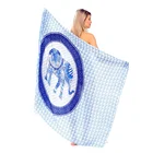 New design Elephant Printed Pareo Beach dress 100% Rayon Sarong Bikini swimwear Cover Up From Indonesia