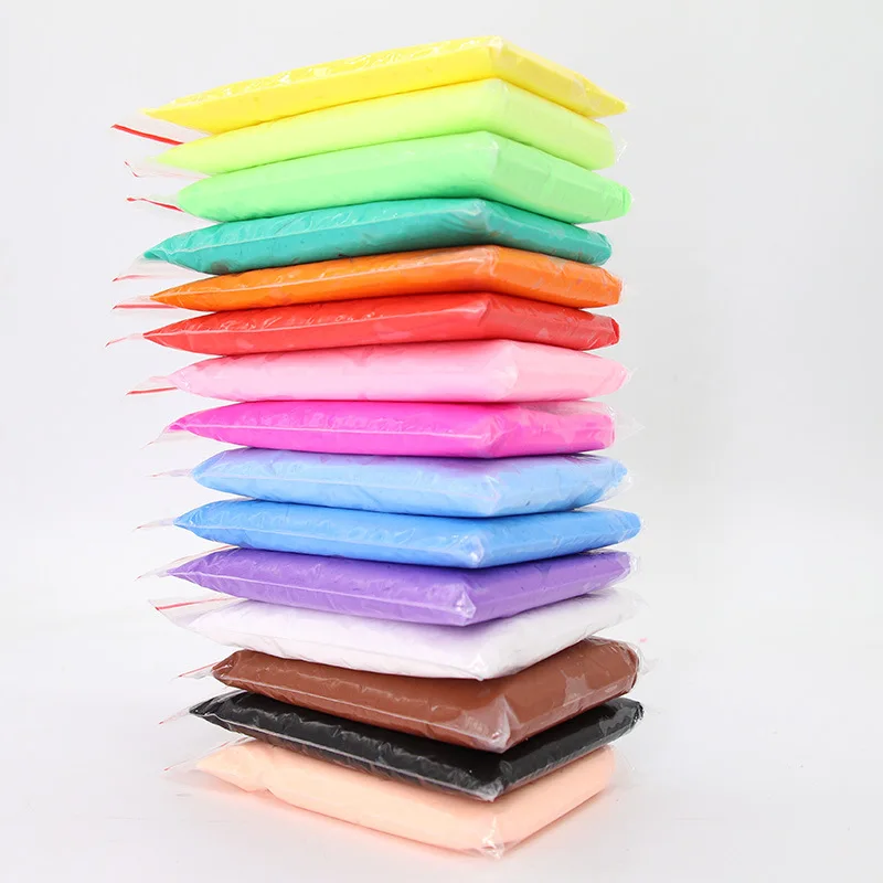 Strong Stretch Fluffy Slime Colorful Opp Bag Children Fluffy Mud Slime Toys