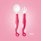 Cunite New Product Non-toxic Eco-friendly BPA Free Soft Baby Spoon and Fork Set with Packing Box