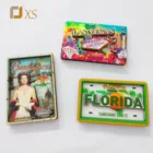 Customized 3d epoxy coated magnet fridge magnet wood epoxy