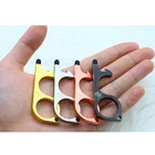 high quality hygiene no touch touchless key copper door opener tool touch free copper