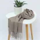 Wholesale winter women pashmina cashmere scarf custom logo