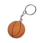 PU anti stress basketball keychain mini foam basketball stress ball