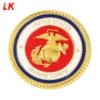 Top quality metal gold plating material uss dallas challenge coins made in china