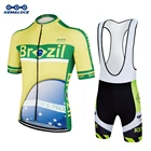クールマックス男性のサイクリングジャージ、ドロップシップ 2020 サイクリングウェア、ブラジルサイクリング制服セットカスタムプロ自転車キット