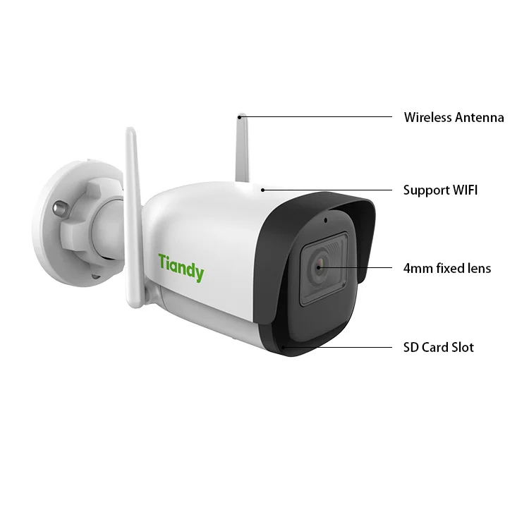 New Design Tiandy Wifi Outdoor 3MP HD Motion Detection IP Security WIFI CCTV Camera