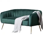 Modern Velvet 2 Seater Sofa set manufacturer Seating Double Couch Lounger loveseat Living Room Furniture