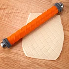 Non Stick Silicone Roller Rolling Pins with Adjustable Thickness Rings for Baking Pizza Pasta Or Cookies