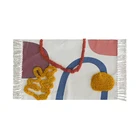 New style woven cotton colorful door mat carpet for living room hand tufted digital printing rug