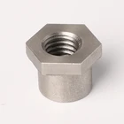CNC lathe metal hexagon nut turning cnc processing mechanical parts