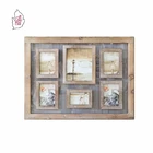 Vintage Photo Design Photo Frame Vintage Wood Wall Hanging Multiple Collage Photo Frame