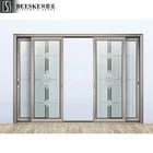 Modern luxury design glass door sliding interior decoration aluminum sliding glass door price