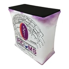 foldable design promotional simple and compact display pop up table counter