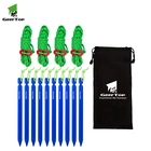 Geertop Outdoor Garden Beach Hiking Camping Tent Accessories Portable Triangular Ground Nail Stakes peg with wind rope