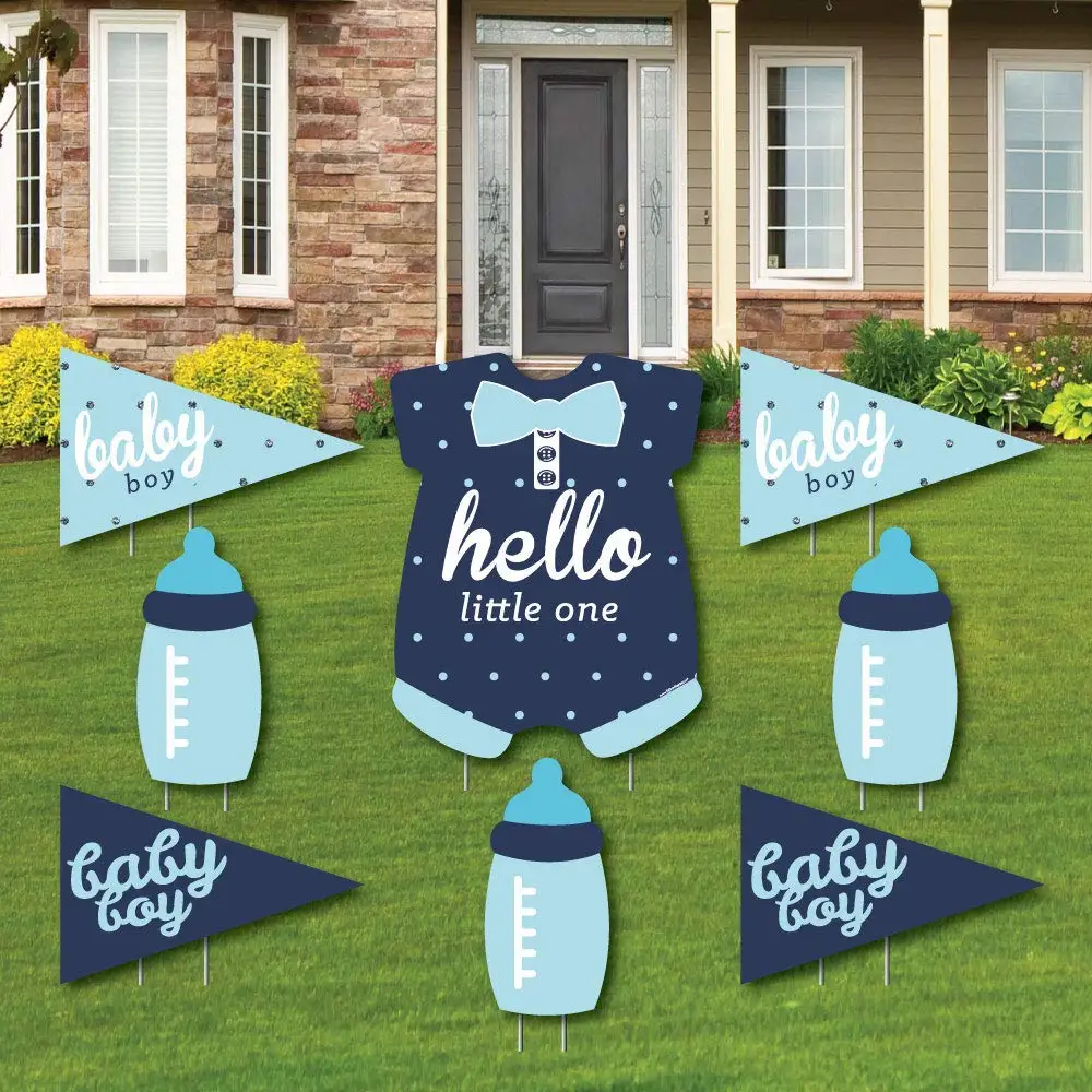 and navy yard sign & outdoor lawn decorations boy baby shower