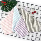 Dyed Hand Towel Yarn Dyed Stripe Microfiber Hand Towel Coral Fleece Beautiful Towel Fast Dry Towel