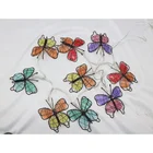Wall Decoration 10led Lights String Metal Multi-Colored Butterfly Decorations With Battery Box For Home And Wedding
