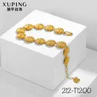 Bracelet-212 Xuping hot sale custom design 24 carat dubai gold color jewelry floral style charm women bracelet