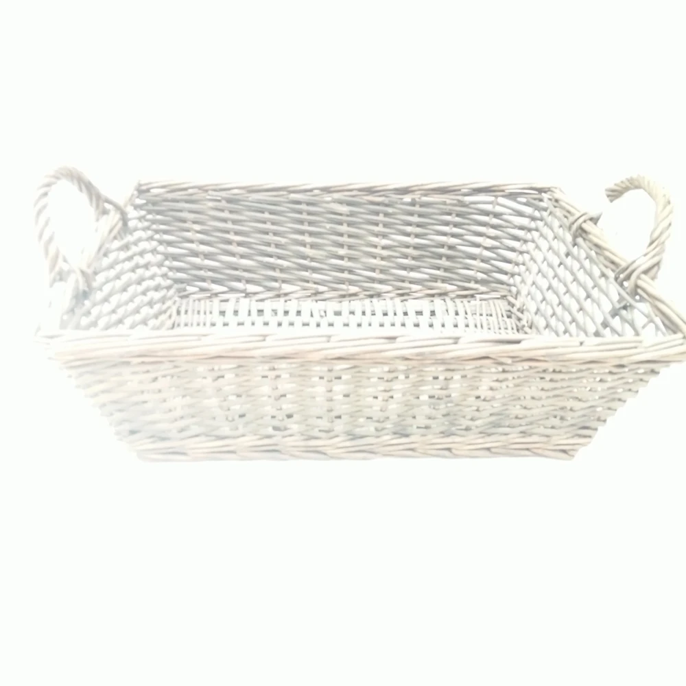 wholesale wicker holiday decor storage gift hamper basket with